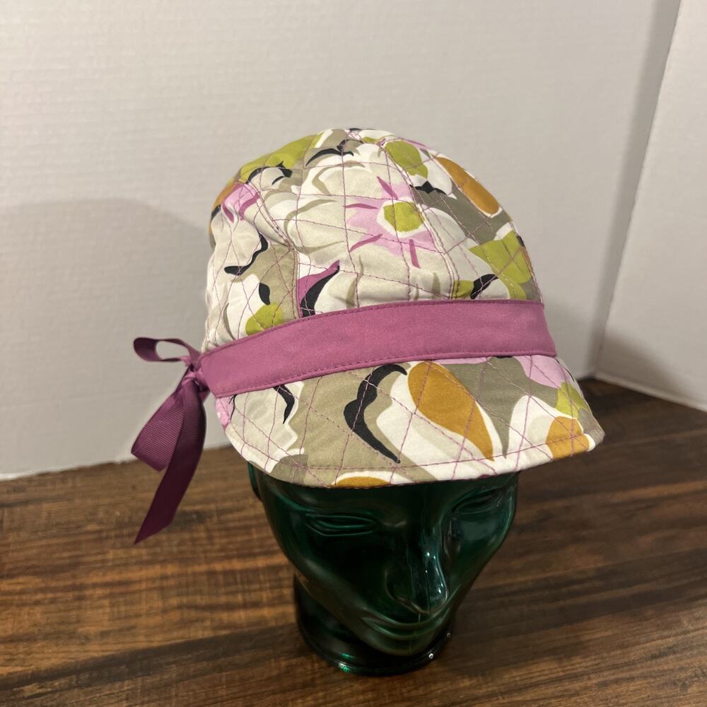 Vera Bradley Newsgirl Hat Portobello Road pattern reversible